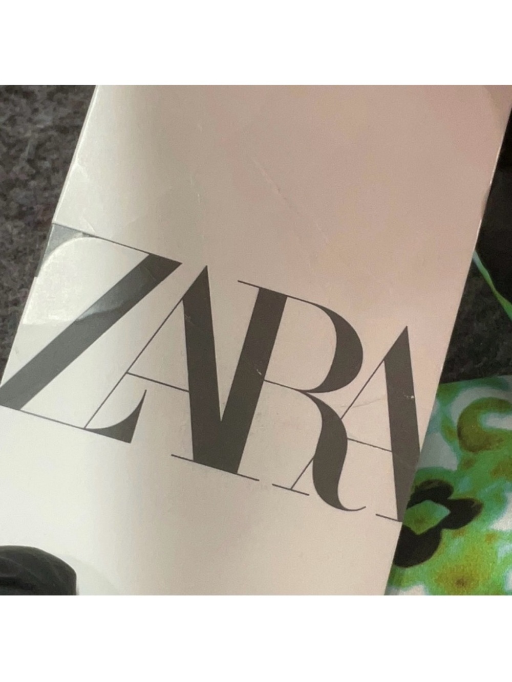 Zara Mixed Print Shirt Dress Mini Multicolor Floral Geometric Button Front XL - Picture 7 of 8